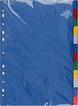 Разделители для папок-регистраторов пластиковые Attache Economy 12 л., индексы по цветам (без нумерации)