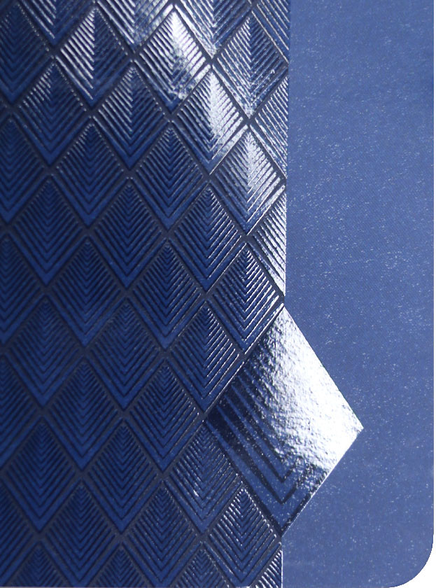 Блокнот на гребне Art Deco (А6) 100*140 мм, 80 л., клетка, синий - фото 2 - id-p225508598