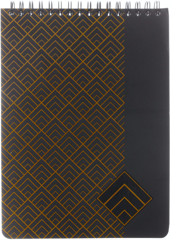 Блокнот на гребне Art Deco (А5) 145*200 мм, 80 л., клетка, черный - фото 4 - id-p225596332