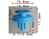 Клипса для крепления внутренней обшивки а/м универсальная пластиковая (100шт/уп.) Forsage C1186(universal)
