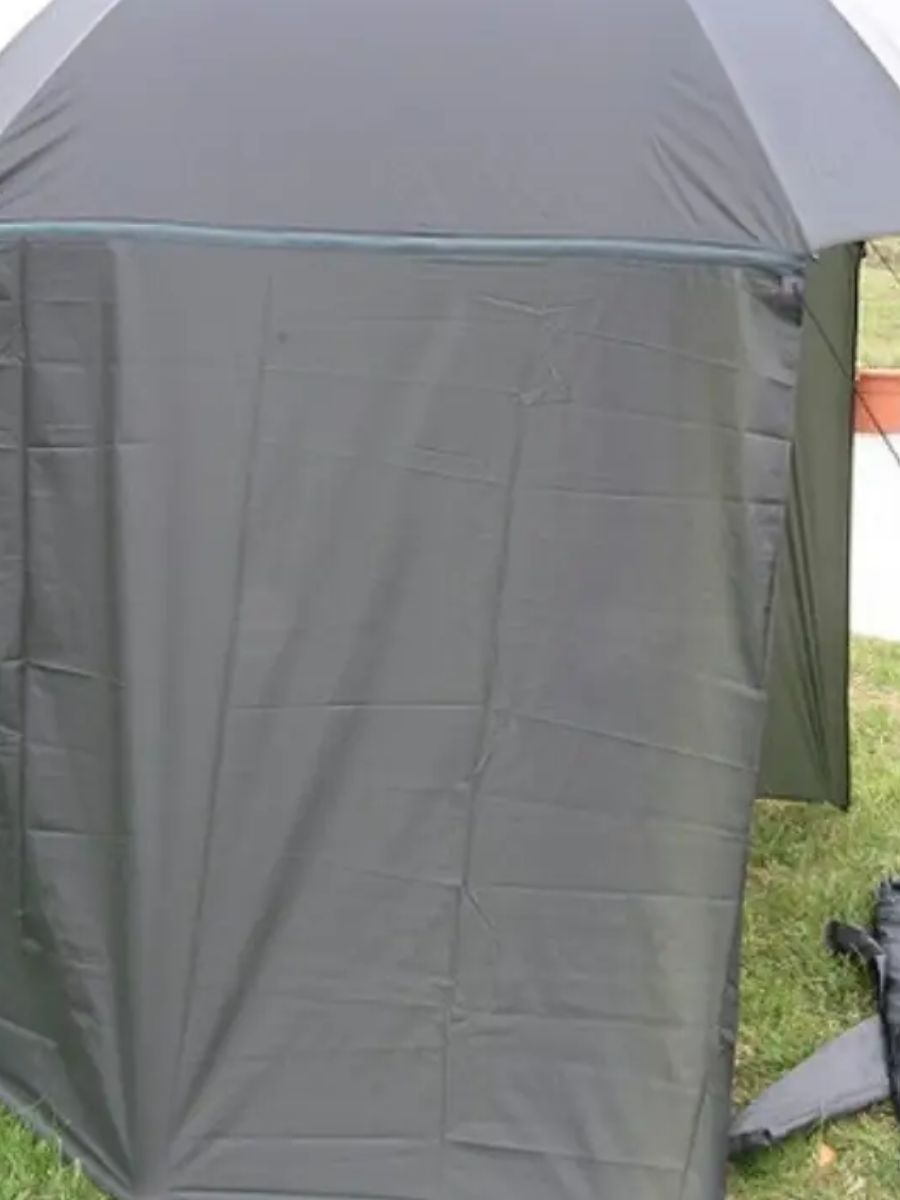 Зонт шатер рыболовный с тентом Mifine 55081 шторка закрывается полностью, диаметр 195 см - фото 6 - id-p225569535