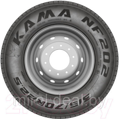 Грузовая шина KAMA NF 202 265/70R19.5 140/138M M+S Рулевая - фото 3 - id-p225627390
