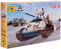 Сборная модель Моделист Советский танк Т-34-76 1:72 / 307201