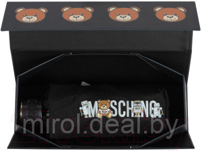 Зонт складной Moschino 8123-SuperminiA Toy Robot Black - фото 4 - id-p225632324