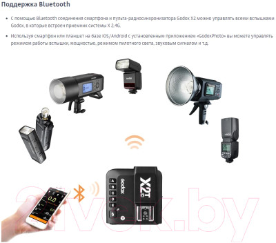 Синхронизатор для вспышки Godox X2T-N TTL для Nikon / 27379 - фото 3 - id-p225615994