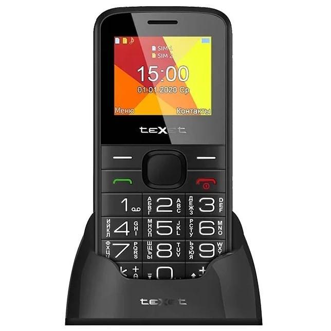 TEXET TM-B201 мобильный телефон цвет черный - фото 1 - id-p225635243
