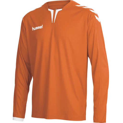 Футболка оранжевая Hummel Poly Jersey - фото 1 - id-p225640813