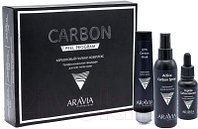 Набор косметики для лица Aravia Carbon Peel Program пилинг-маска 100мл+спрей 150мл+пептид 30мл