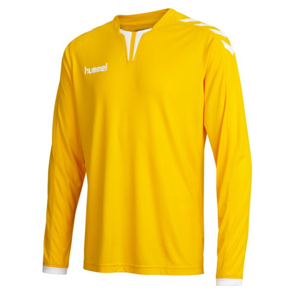 Футболка желтая Hummel Poly Jersey - фото 1 - id-p225648144
