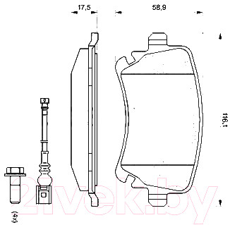 Тормозные колодки Bosch 0986494108 - фото 9 - id-p225647074