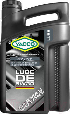 Моторное масло Yacco Lube DE 5W30 - фото 1 - id-p225321764