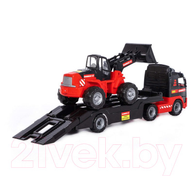 Набор игрушечной техники Полесье Mammoet Volvo с трактором-погрузчиком / 56733 - фото 5 - id-p225647083