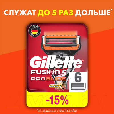 Набор сменных кассет Gillette Fusion ProGlide Power - фото 2 - id-p225639133