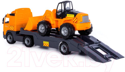 Набор игрушечной техники Полесье Volvo с трактором-погрузчиком / 8831 - фото 4 - id-p225647271