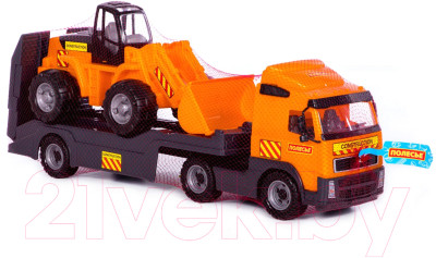 Набор игрушечной техники Полесье Volvo с трактором-погрузчиком / 8831 - фото 6 - id-p225647271