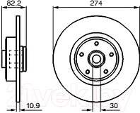 Тормозной диск Bosch 0986479273