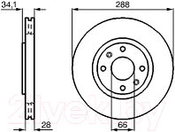 Тормозной диск Bosch 0986478980