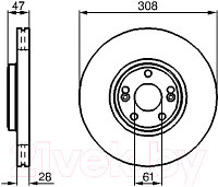 Тормозной диск Bosch 0986479199