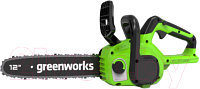 Электропила цепная Greenworks GD24CS30 бесщеточная 24V 30см / 2007007