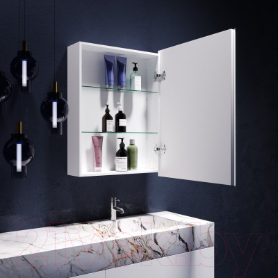 Шкаф с зеркалом для ванной Silver Mirrors Киото 60 / LED-00002358 - фото 8 - id-p223246571