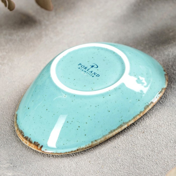 Соусник овальный Turquoise, 7×11 см, цвет бирюзовый - фото 4 - id-p225671516