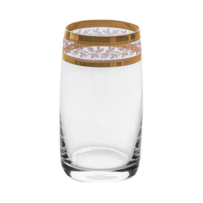 Набор стаканов для воды, декор «Панто золото», 250 мл x 6 шт. - фото 1 - id-p225671627