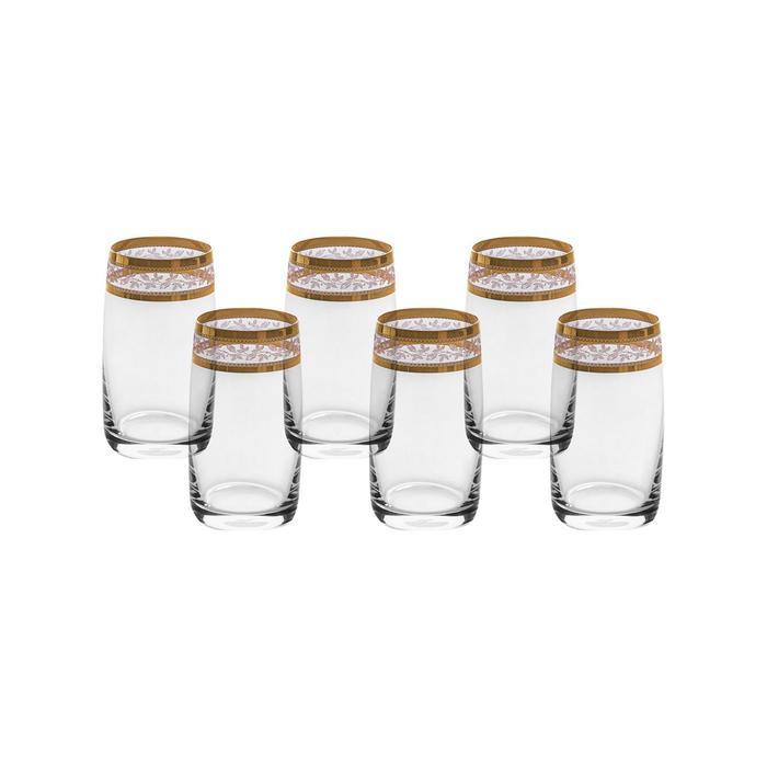 Набор стаканов для воды, декор «Панто золото», 250 мл x 6 шт. - фото 2 - id-p225671627