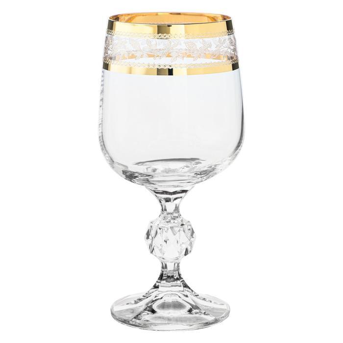 Набор бокалов для красного вина Sterna, декор «Панто золото», 230 мл x 6 шт. - фото 1 - id-p225671616