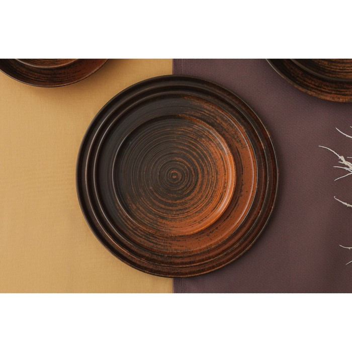 Тарелка пирожковая Lykke brown, d=17 см, цвет коричневый - фото 5 - id-p225671664