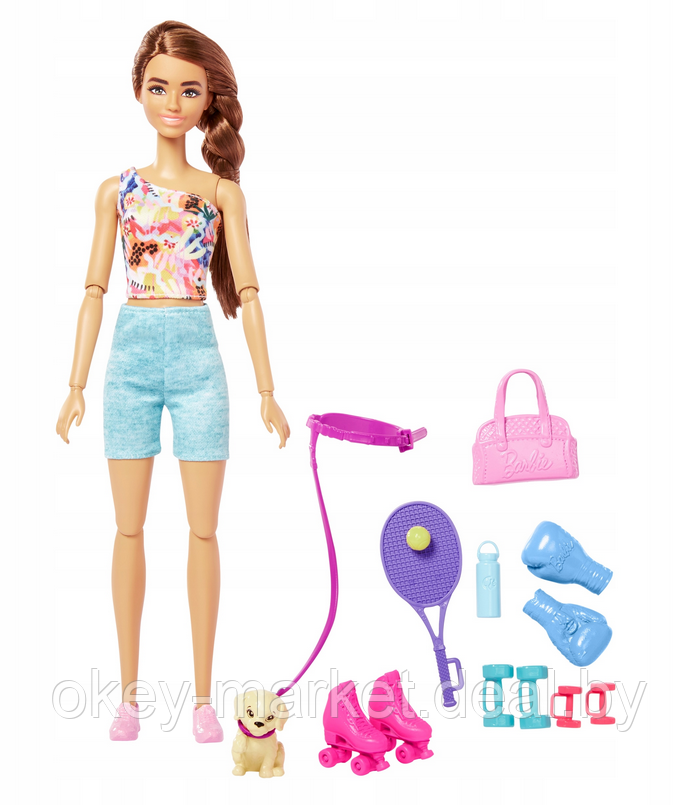 Кукла Barbie релакс фитнес Теннис HKT91 - фото 6 - id-p225671624