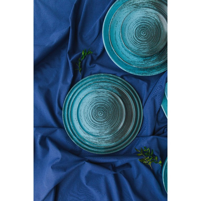 Тарелка подстановочная Lykke turquoise, d=30 см, цвет бирюзовый - фото 6 - id-p225671712