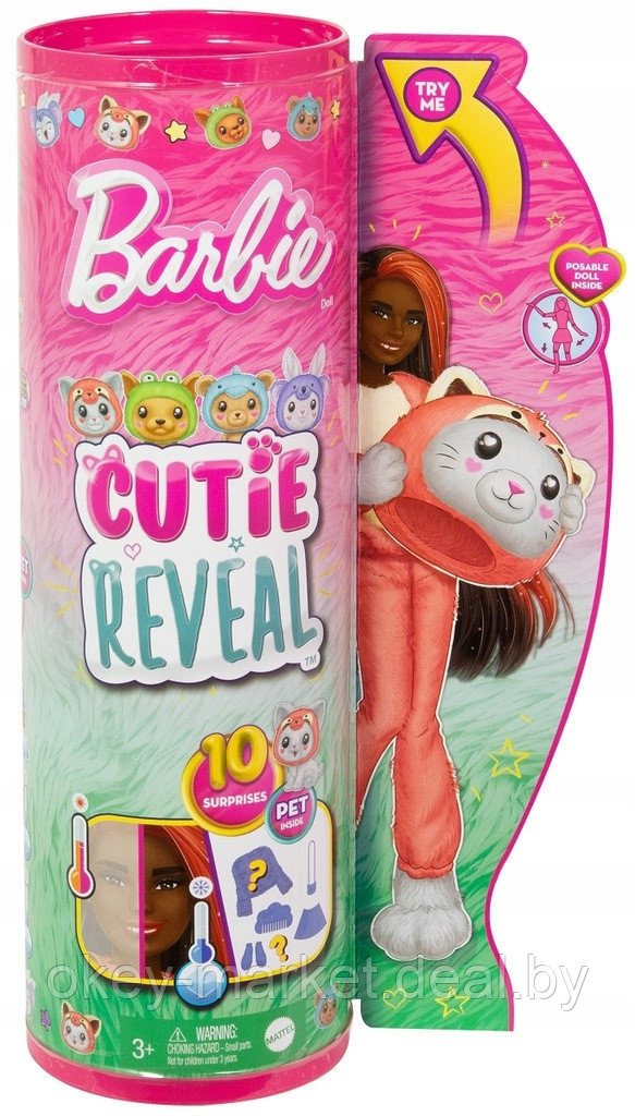 Кукла Barbie Cutie Reveal Котенок-панда HRK23 - фото 2 - id-p225671734