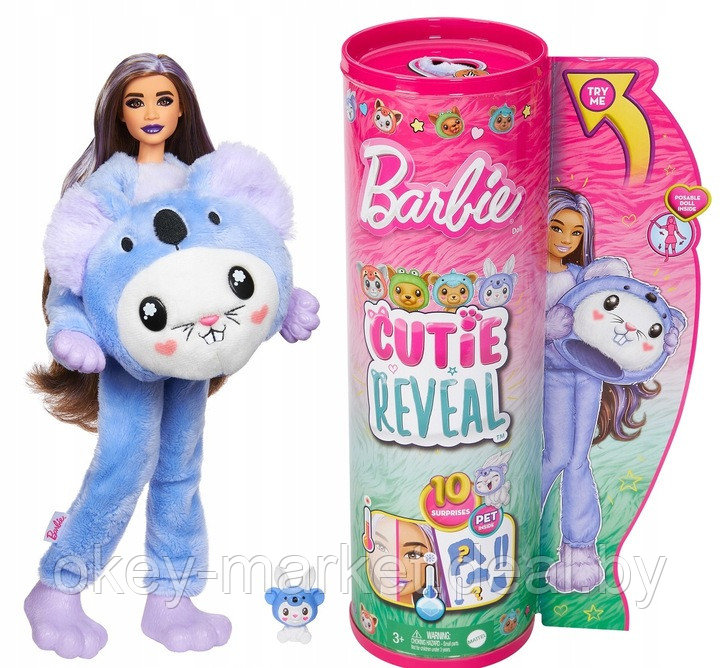 Кукла Barbie Cutie Reveal Кролик-коала HRK26 - фото 1 - id-p225671742