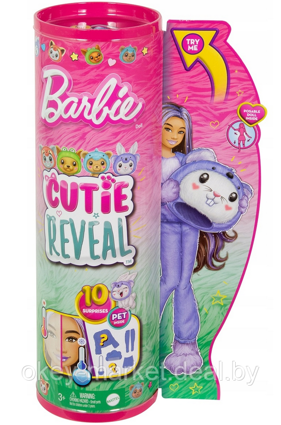 Кукла Barbie Cutie Reveal Кролик-коала HRK26 - фото 6 - id-p225671742