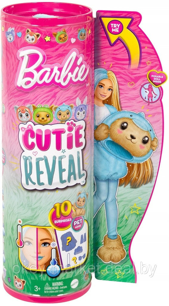 Кукла Barbie Cutie Reveal Медведь-дельфин HRK25 - фото 8 - id-p225671745