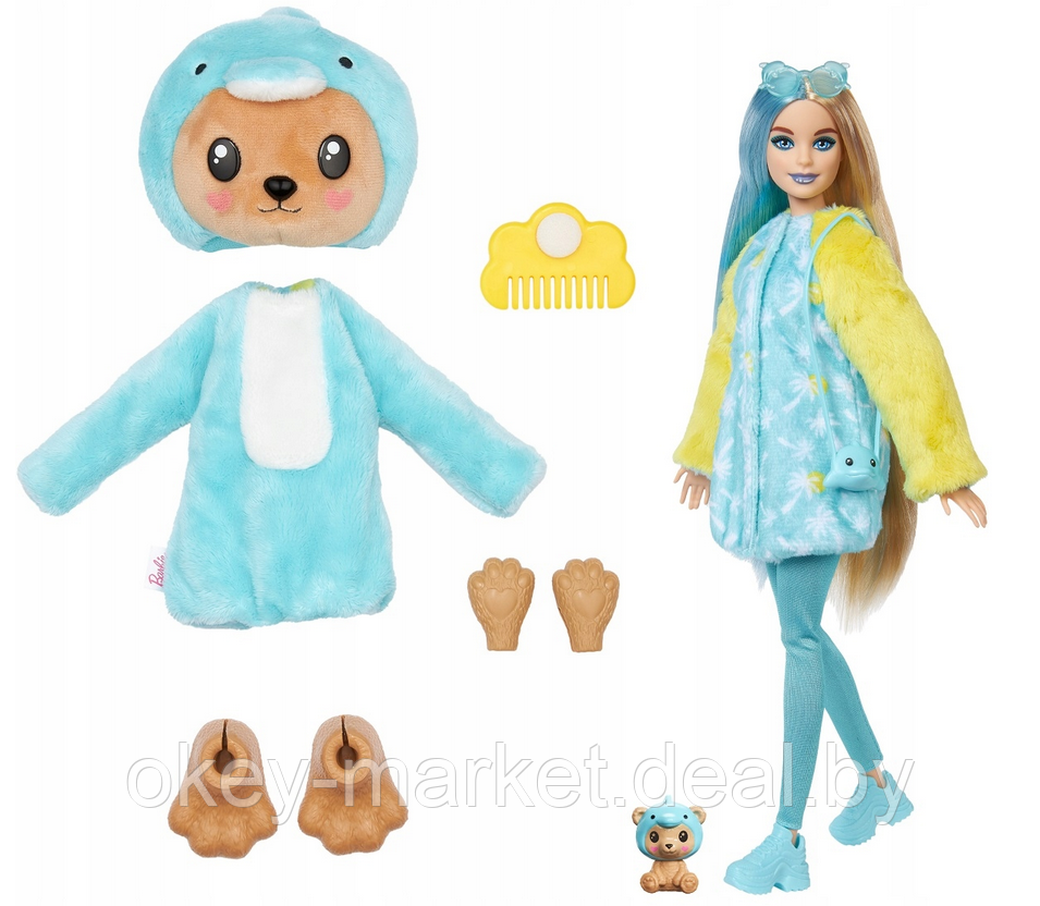 Кукла Barbie Cutie Reveal Медведь-дельфин HRK25 - фото 7 - id-p225671745