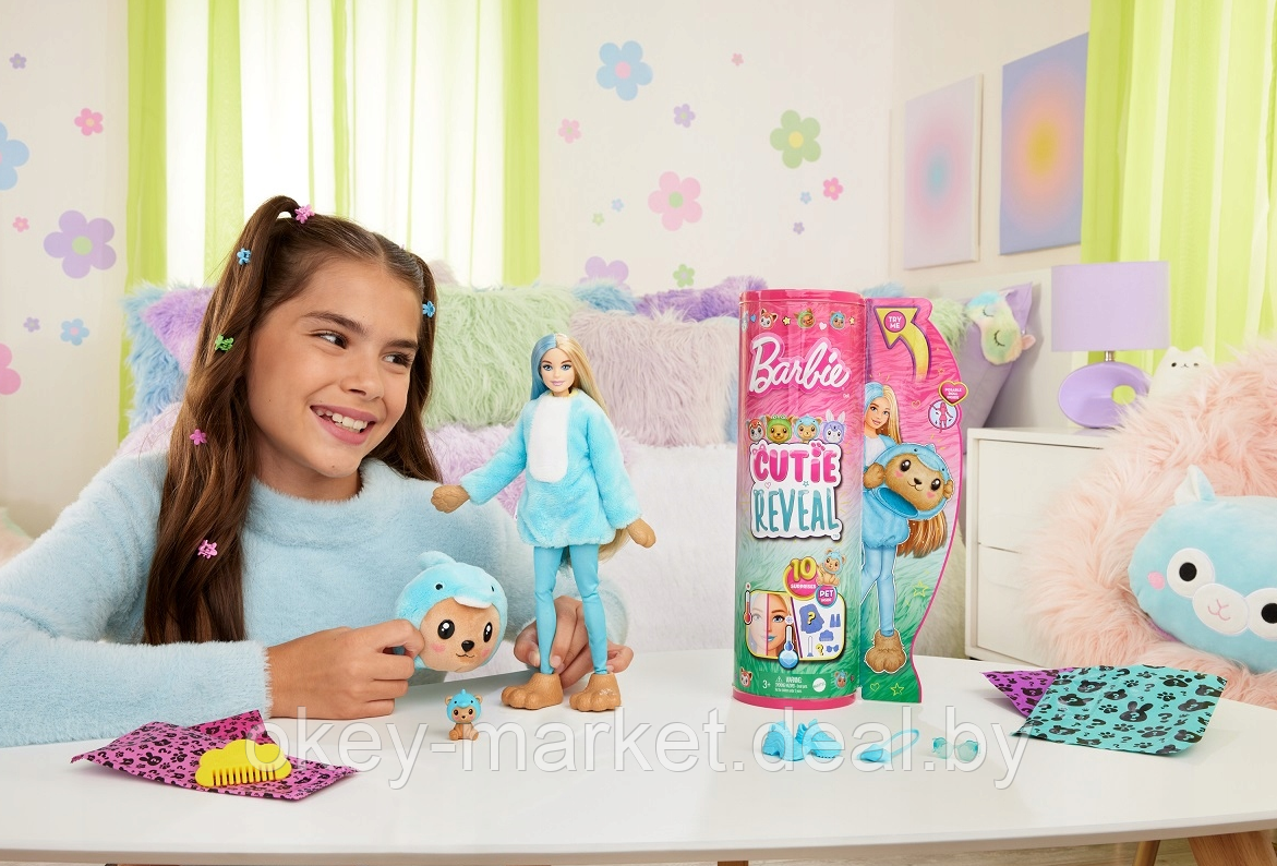 Кукла Barbie Cutie Reveal Медведь-дельфин HRK25 - фото 9 - id-p225671745