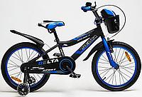 Детский велосипед Delta Sport 20 (черный/синий, 2019)