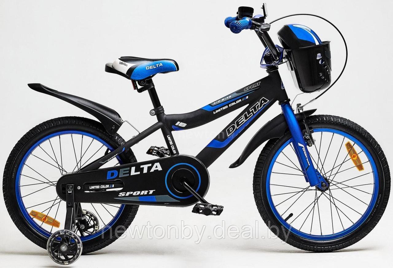 Детский велосипед Delta Sport 20 (черный/синий, 2019) - фото 1 - id-p225671752