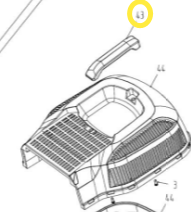 Травосборник крышка верхн. LM3815P WORTEX M1G-ZP4-380-43