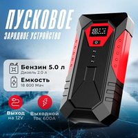 Пусковое зарядное устройство для автомобилей и мотоциклов Jump Starter M43A (MAX пусковой ток 600 А, 18 800