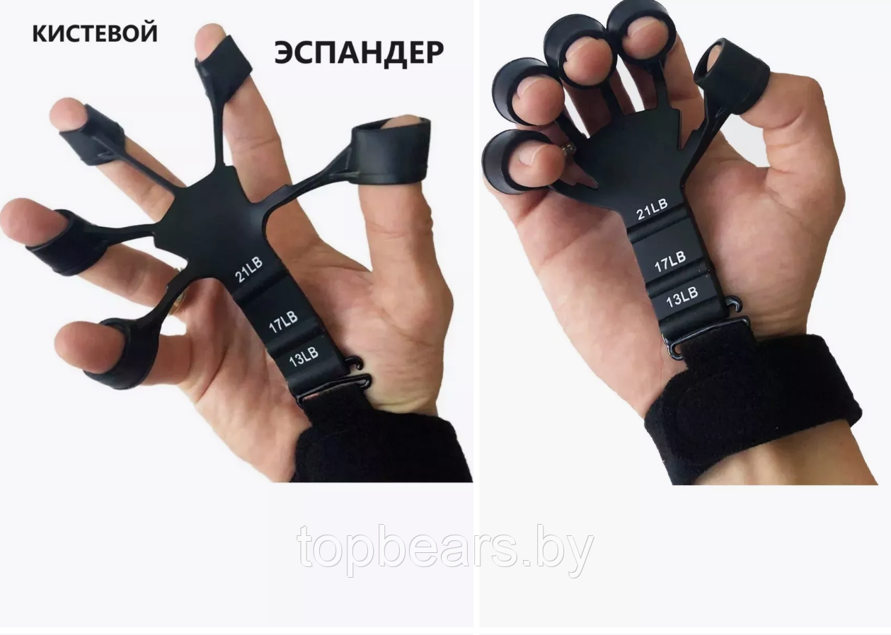 Эспандер кистевой с фиксатором Finger Trainer / Тренажер для силы хвата рук - фото 7 - id-p225672202