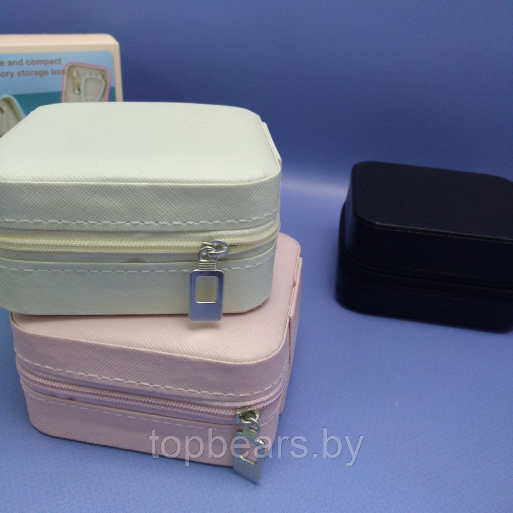 Шкатулка для украшений Compact Storage Box / Мини - органайзер дорожный Розовый - фото 5 - id-p225510049