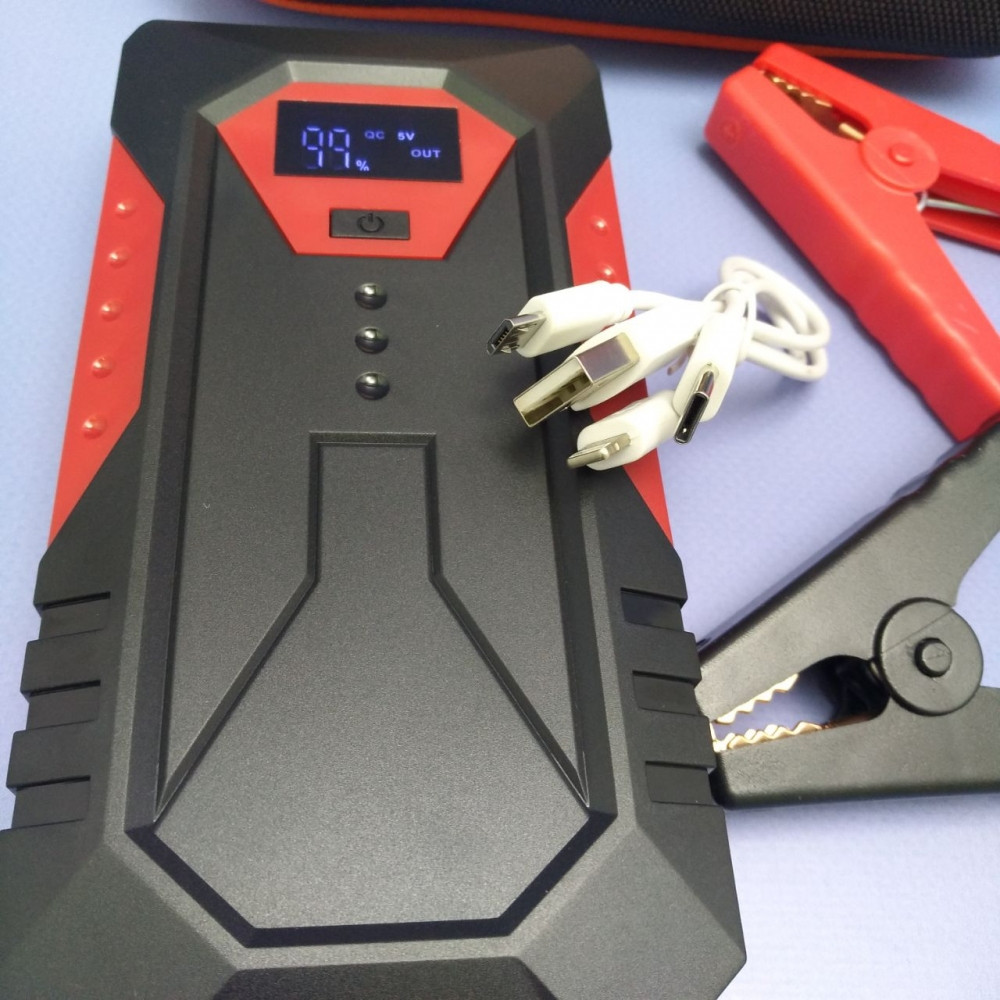 Пусковое зарядное устройство для автомобилей и мотоциклов Jump Starter M43A (MAX пусковой ток 600 А, 18 800 - фото 9 - id-p225672276