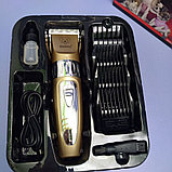 Профессиональный набор триммер - машинка для стрижки домашних питомцев Geemy GM-635 / Грумер (4 насадки,, фото 4