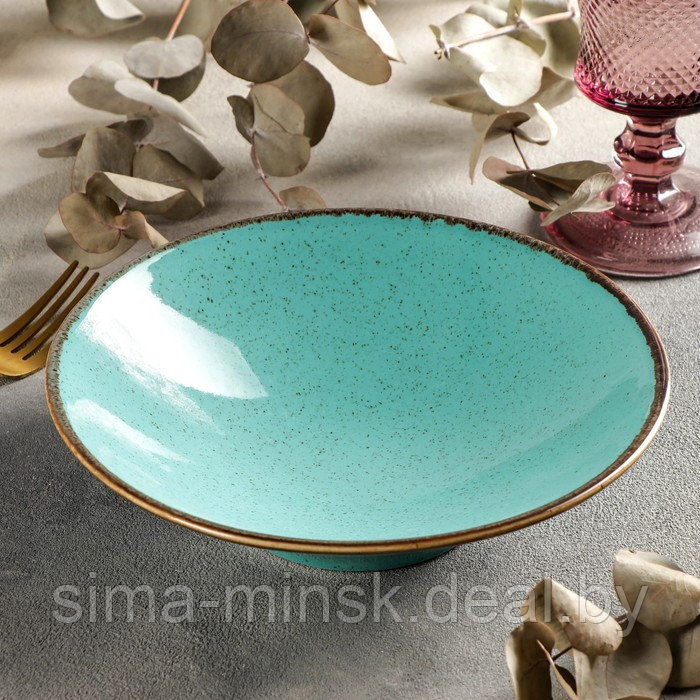Салатник Turquoise, d=20 см, 500 мл, цвет бирюзовый - фото 2 - id-p225674592