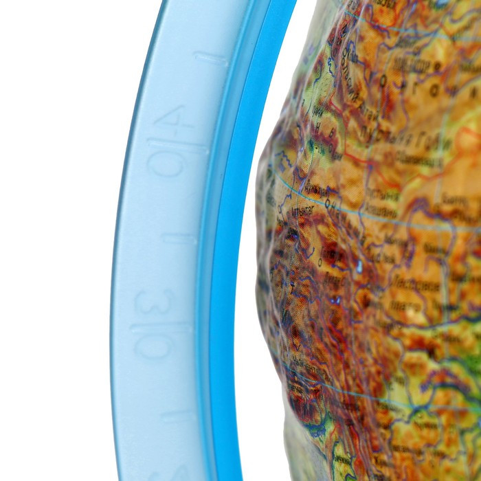 Интерактивный глобус физико-политический рельефный, диаметр 250 мм, с подсветкой от батареек, с очками - фото 3 - id-p225674809