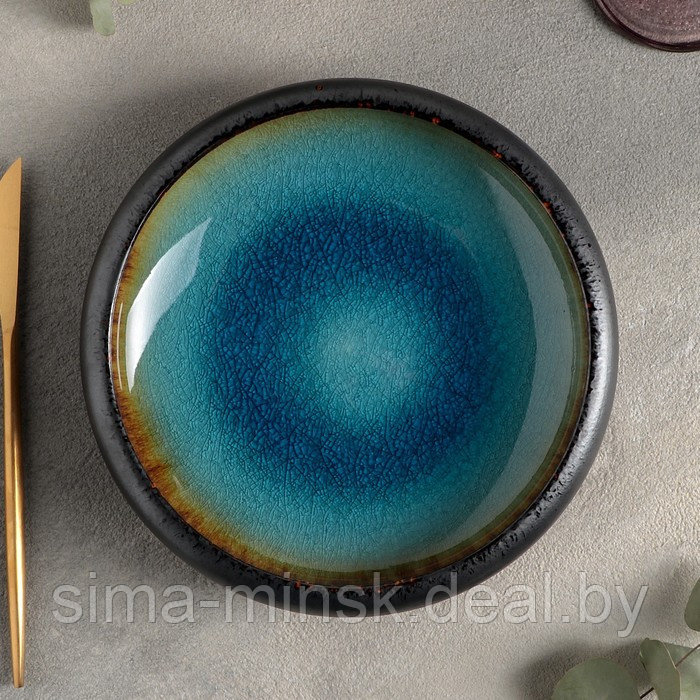 Салатник «Fervido», 20,3×5 см, цвет голубой - фото 2 - id-p225674640
