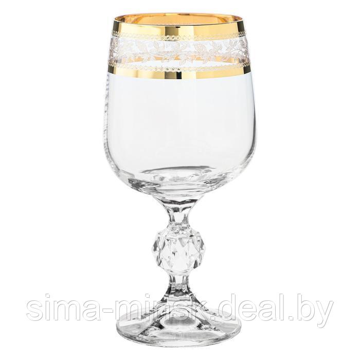 Набор бокалов для красного вина Sterna, декор «Панто золото», 230 мл x 6 шт. - фото 1 - id-p225674770