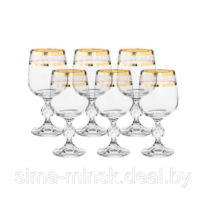 Набор бокалов для красного вина Sterna, декор «Панто золото», 230 мл x 6 шт. - фото 2 - id-p225674770
